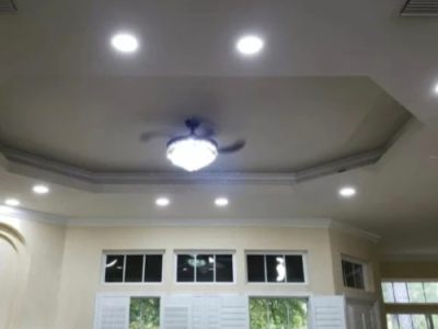 Ceiling Fan Installation in Living Room
