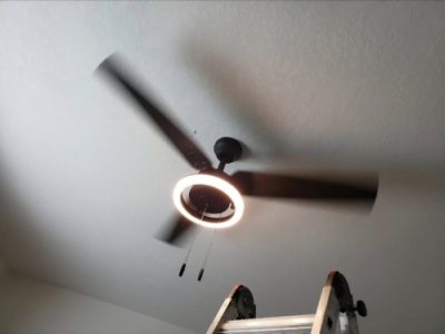 Ceiling Fan with Light Installation