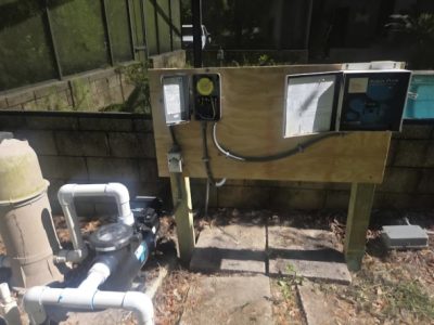 Outdoor Pool Electrical Panel Repair